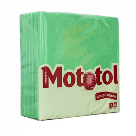 MOTOTOL SERVETELE FT 33X33CM 2STR 40BUC VERDE