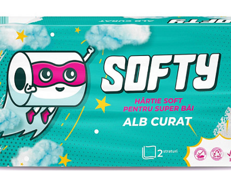 SOFTY HARTIE IGIENICA 2STR ALB 120FOI (10/SET)